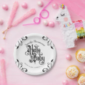 Gothic Style Babydusche Pappteller (Party)