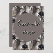 Gothic Style Dark Save the Date (Vorne/Hinten)