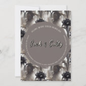 Gothic Style Dark Wedding Einladung (Vorderseite)