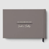 Gothic Style Dark Wedding Gästebuch (Rückseite)