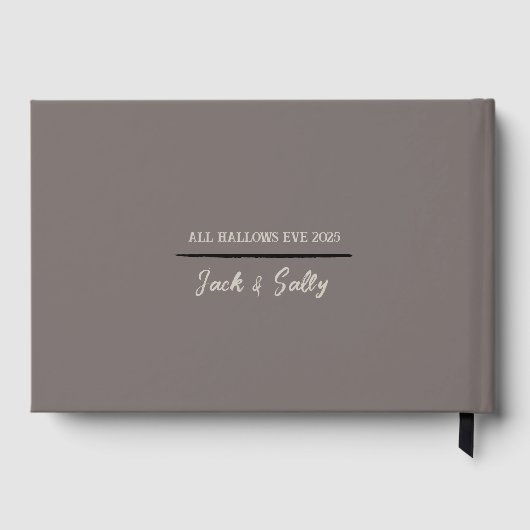 Gothic Style Dark Wedding Gästebuch (Rückseite)