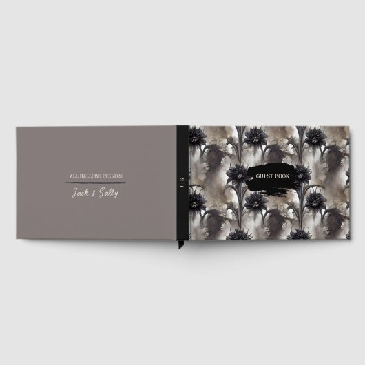 Gothic Style Dark Wedding Gästebuch (Voll)