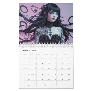 Gothic Style Girl Kalender