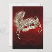 Gothic Style Maskenball Geburtstagsfeier Vorlage (Rückseite)