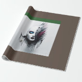 Gothic Style Tiara Art-Fierce & Protective Design- Geschenkpapier (Ungerollt)