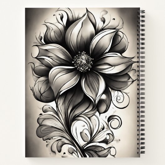 Gothic Style Tiara Art - Schutzdesign Notizblock (Rückseite)