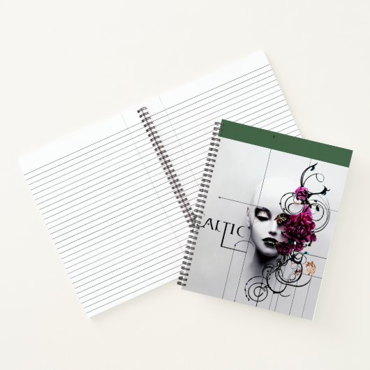 Gothic Style Tiara Art - Schutzdesign Notizblock (Innenseite)