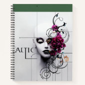 Gothic Style Tiara Art - Schutzdesign Notizblock (Vorderseite)