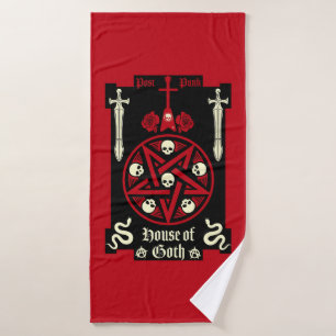 Gothic Subculture Post Punk Badehandtuch