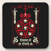 Gothic Subculture Post Punk Getränkeuntersetzer (Vorderseite)