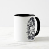 Gothic Sugar Skull Woman Tattoo Art Tasse (VorderseiteRechts)