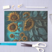 Gothic Summer Sunflower Decoupage Seidenpapier (Handwerk)