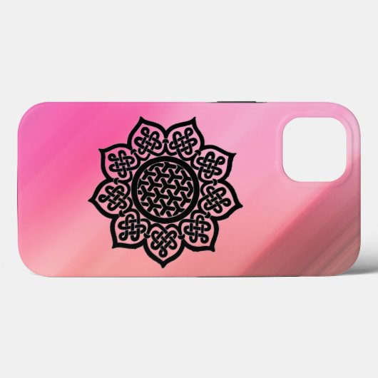 GOTHIC SUN Black Pink Celtic Knots Case-Mate iPhone Hülle (Rückseite (Horizontal))