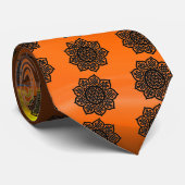 GOTHIC SUN CELTIC KNOT Orange Gem Krawatte (Gerollt)