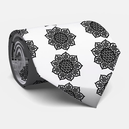 GOTHIC SUN Edelweiß Krawatte (Gerollt)