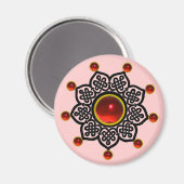 GOTHIC SUN GEM MAGNET (Vorderseite/Rückseite)