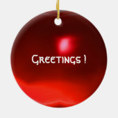 GOTHIC SUN Red Ruby Gem, Gelb Keramik Ornament (Hinten)