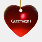 GOTHIC SUN Red Ruby Gem Keramik Ornament (Hinten)