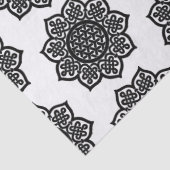 GOTHIC SUN Schwarz-weiße keltische Knochen Seidenpapier (Detail)