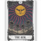 Gothic Sun Tarot Aufkleber (Vorderseite)