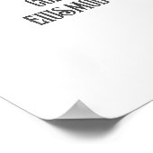 Gothic Sunflower Skeleton Poster (Ecke)