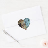 Gothic Surreal Unique Collage Sad Queen of Hearts Herz-Aufkleber (Umschlag)