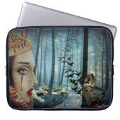 Gothic Surreal Unique Collage Sad Queen of Hearts Laptopschutzhülle (Vorderseite)