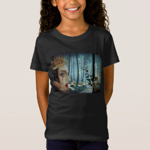 Gothic Surreal Unique Collage Sad Queen of Hearts T-Shirt