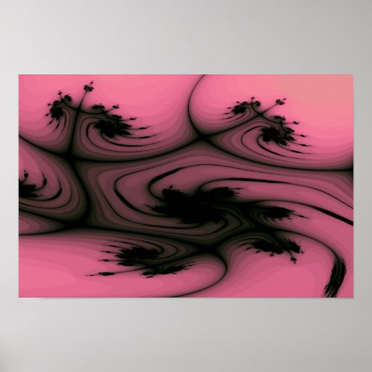 Gothic Swirls Druck Poster (Vorne)