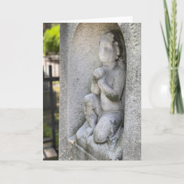 Gothic Sympathy Card Engel Altes Grab BLANK INSIDE Karte