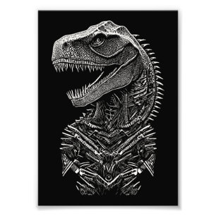 Gothic T-Rex Dinosaur Fotodruck