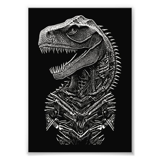 Gothic T-Rex Dinosaur Fotodruck (Vorne)