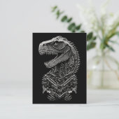 Gothic T-Rex Dinosaur Postkarte (Stehend Vorderseite)