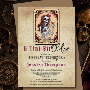 Gothic Tarot Card A Tini Bit Ältere Geburtstagspar Einladung