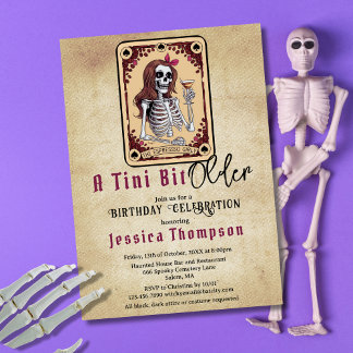 Gothic Tarot Card A Tini Bit Ältere Geburtstagspar Einladung
