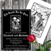 Gothic Tarot Card Couples Dusche Einladung