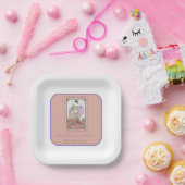 Gothic Tarot Card Lovers Names Wedding Paper Plate Pappteller (Party)