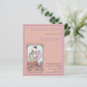 Gothic Tarot Card QR Code Hochzeit (Stehend Vorderseite)