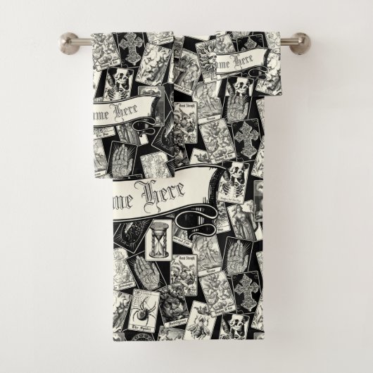 Gothic Tarot Card Viktorianisch Witchcraft Apothek Badhandtuch Set (Insitu)