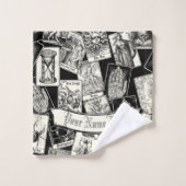 Gothic Tarot Card Viktorianisch Witchcraft Apothek Badhandtuch Set (Waschlappen)