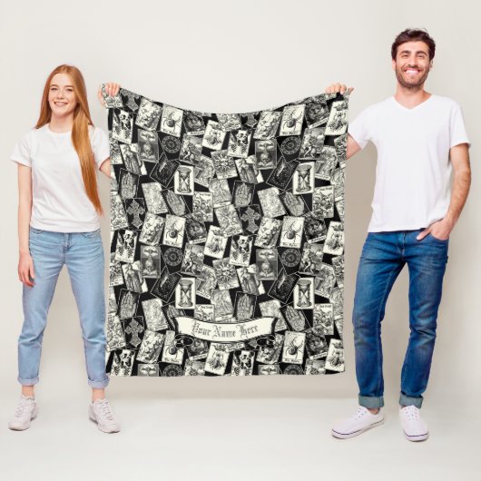 Gothic Tarot Card Viktorianisch Witchcraft Apothek Fleecedecke (Beispiel)