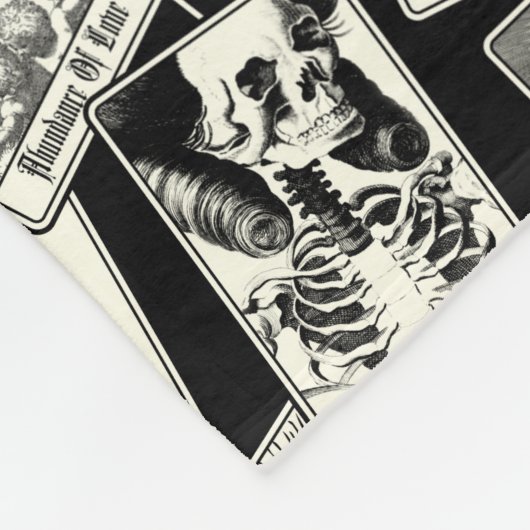 Gothic Tarot Card Viktorianisch Witchcraft Apothek Fleecedecke (Ecke)