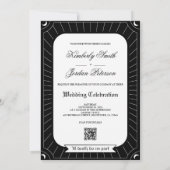 Gothic Tarot Card Wedding Invitation QR Code Einladung (Rückseite)