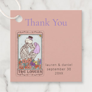 Gothic Tarot Card Wedding Vielen Dank Geschenkanhänger