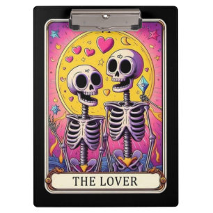 Gothic Tarot Skelett Kunst, Einzigartiges Tarot-Ge Klemmbrett
