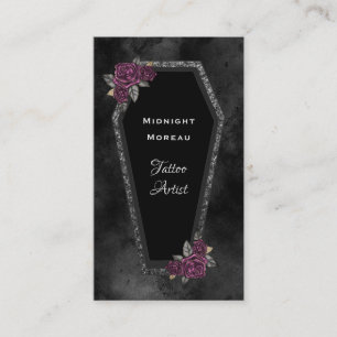 Gothic Tattoo Artist QR Code Business Card Visitenkarte