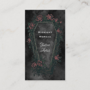 Gothic Tattoo Artist QR Code Business Card Visitenkarte