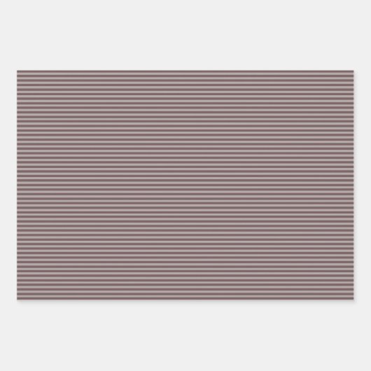 Gothic Taupe Gray Skulls and Stripes Halloween Geschenkpapier Set (Vorderseite 2)