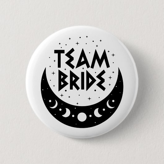 Gothic Team Bride Coven Wedding Junggeselinnen-Abs Button (Vorderseite)