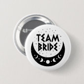 Gothic Team Bride Coven Wedding Junggeselinnen-Abs Button (Vorne & Hinten)